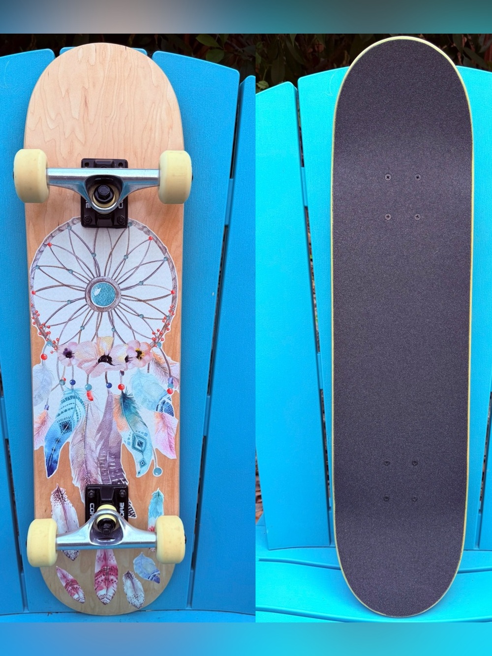 Custom Complete Dream Catcher Theme Skateboard 7.75” - Core Trucks Mercer Wheels